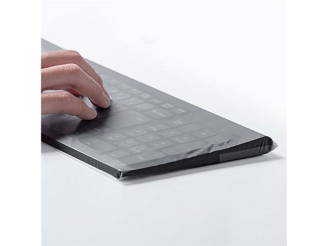 サンワ、シルクロン素材を採用した使い捨てキーボードカバー - 価格.com