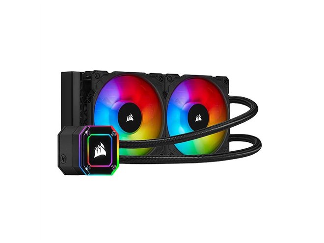 Corsair、アドレサブルRGBを採用した水冷一体型CPUクーラー「iCUE