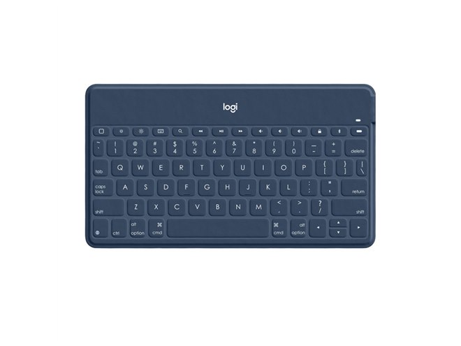 ロジクール、ポータブルキーボード「KEYS-TO-GO」に新色「ブルー