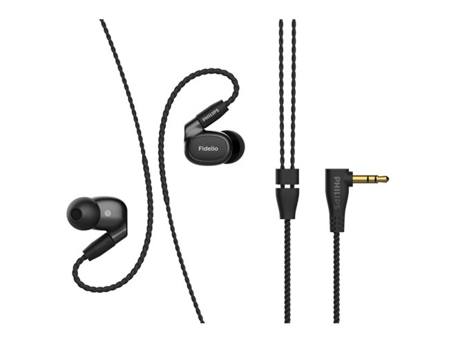 フィリップス、ハイブリッド音響システム搭載のハイレゾイヤホン