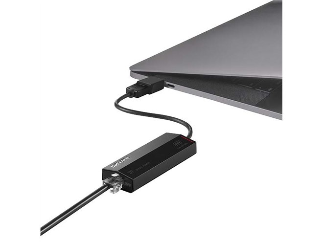 バッファロー、USB Type-C変換コネクターを付属した2.5GbE対応の有線