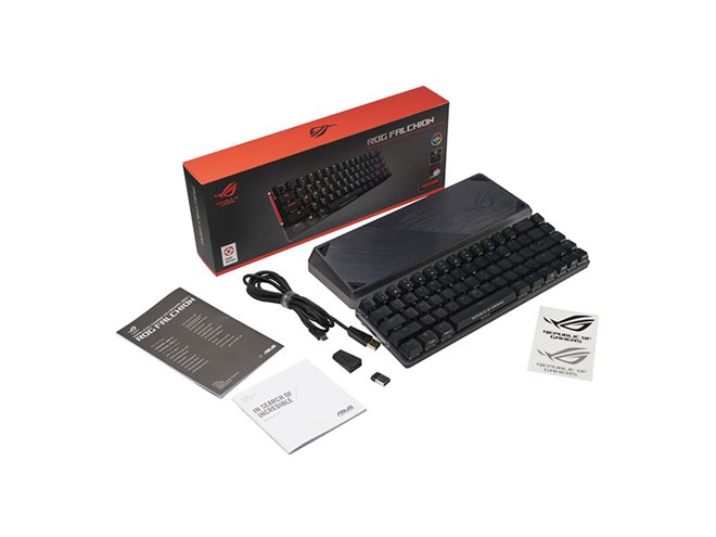 j*4様 ROG Falchion ブラック キーボード 本体 ASUS ROG Falchion」レビュー。タッチパネル搭載のワイヤレス65