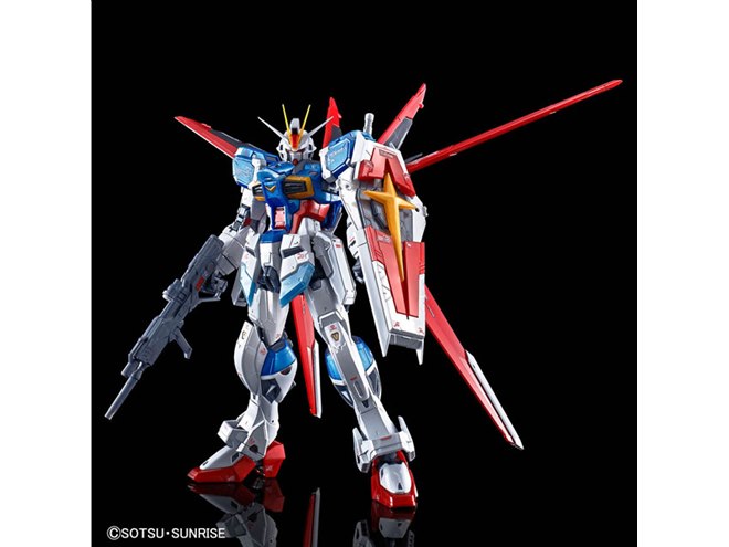 RG フォースインパルスガンダム　完成品 チタニウムフィニッシュ加工の「RG 1/144 フォースインパルスガンダム