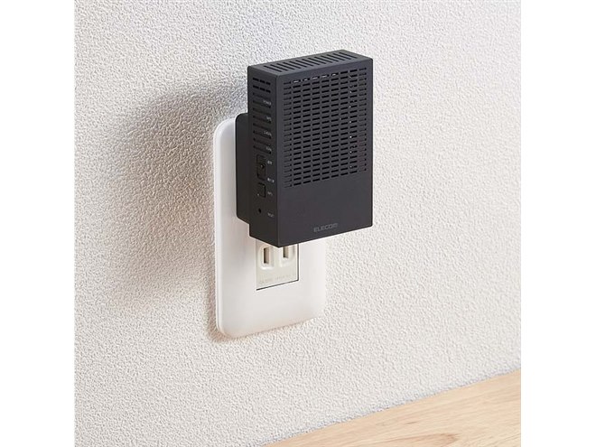 エレコム、「離れ家モード」を搭載したWi-Fi 5対応の無線LAN中継器