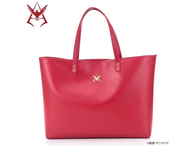 バンダイ、「機動戦士ガンダム」ゴールドのシャアマーク付きトート