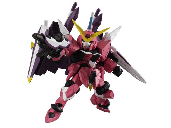 幅広い可動域の独自ジョイント、ジャスティスガンダムのミニ
