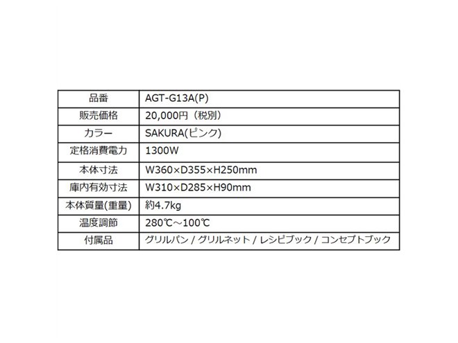 Aladdin、「グラファイトトースター」SAKURA（ピンク）が数量限定で