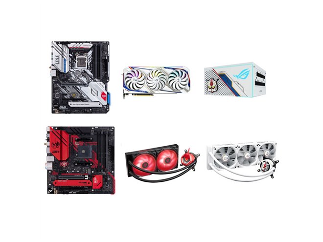 ASUS、「機動戦士ガンダム」コラボの自作PCパーツ6製品を2/26から期間