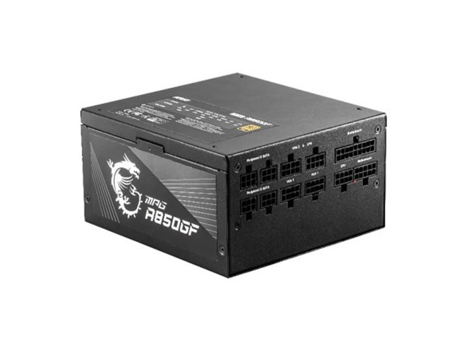 MSI、80 PLUS GOLD認証を取得したATX電源ユニット「MPG A850GF MSI、80 PLUS GOLD認証を取得したATX電源ユニット「MPG A850GF