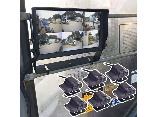 サンコー SLT6CDVR 業務用6カメラドライブレコーダー 死角モニター