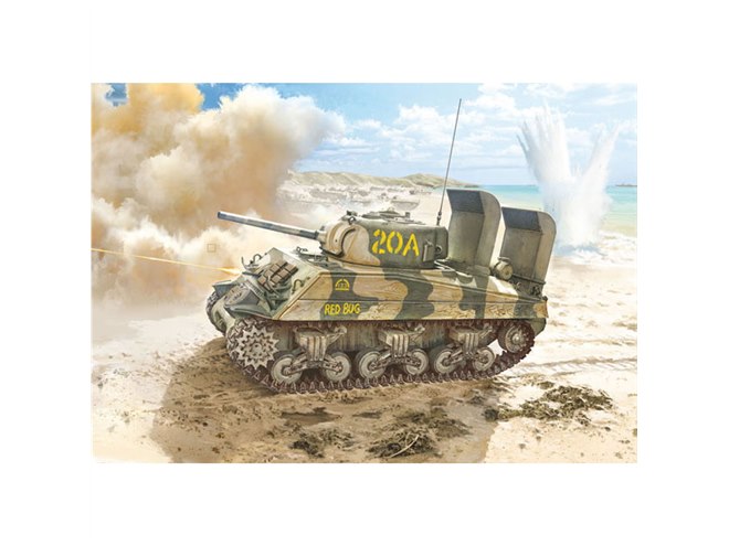 タミヤ、米海兵隊が使用した「M4シャーマン戦車」の1/35模型 タミヤ、米海兵隊が使用した「M4シャーマン戦車」の1/35模型