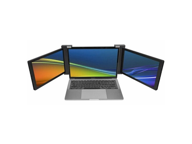 ノートPCが3画面に、10.1型の2画面拡張ディスプレイが約39,800円で発売 - 価格.com