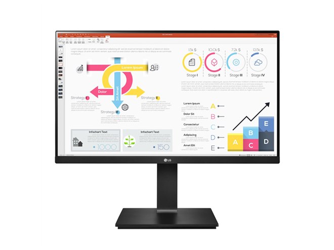 LG、フレキシブルスタンド採用の23.8型WQHD液晶「24QP750-B