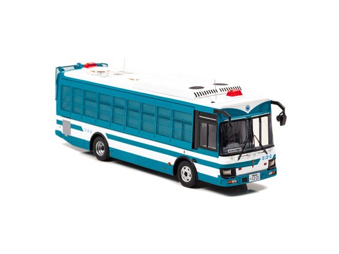 管区機動隊の「いすゞエルガミオ大型 人員輸送車両」1/43スケール限定