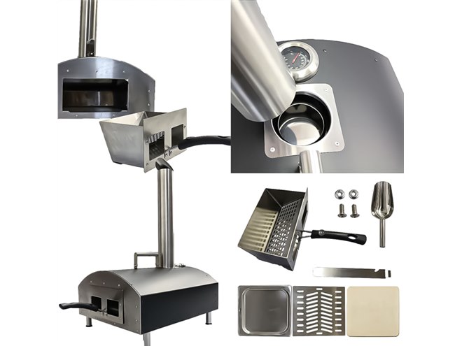 最大550度の「ポータブルピザオーブン」予約開始、ピザストーンや