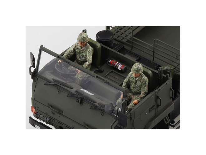 最新型「3 1/2tトラック」1/35模型、幌あり/なしを組み立て選択式で