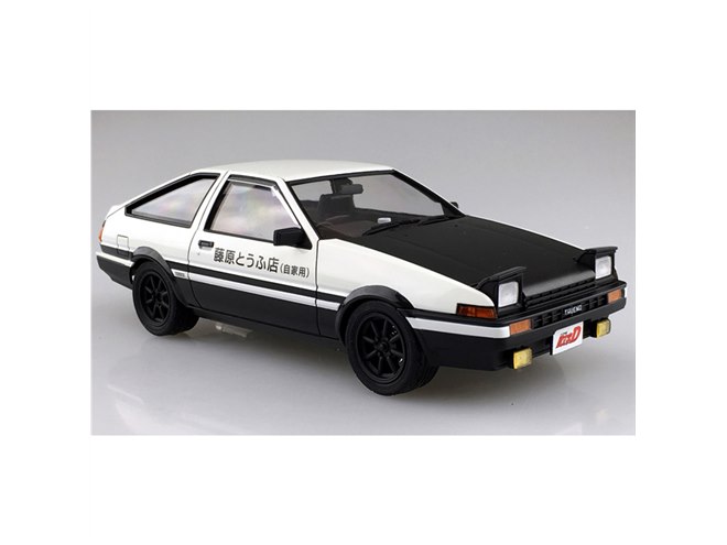 頭文字D AE86トレノ AOSHIMA、「頭文字D」藤原拓海のパンダトレノを“塗装済みモデル”で発売