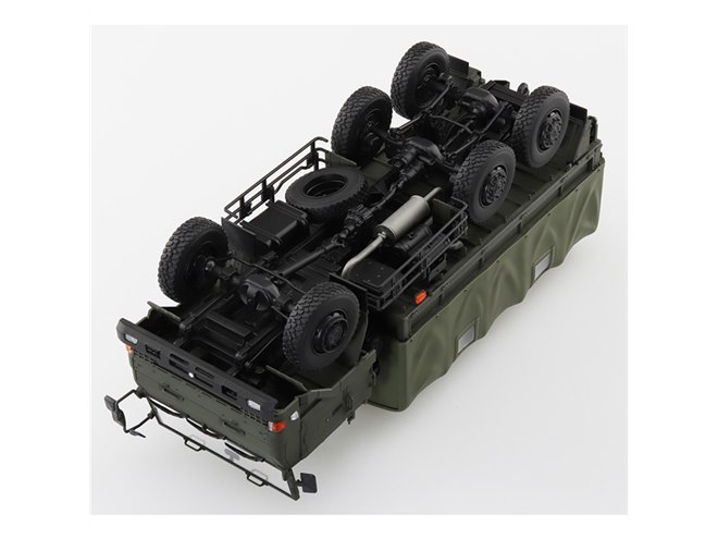 最新型「3 1/2tトラック」1/35模型、幌あり/なしを組み立て選択式で