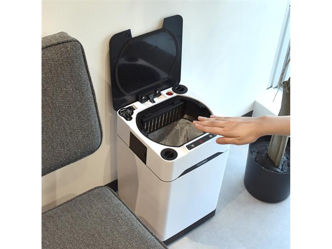 APRIRE 自動開閉式ダストボックス ゴミ箱×掃除機、2Wayで使用できる自動開閉センサー付き「吸っ