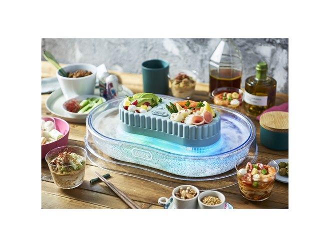 Toffy きらきら流しそうめん器」がリニューアル、氷ケースを新たに内蔵