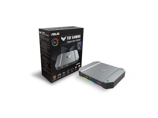 ASUS、4K/30fpsに対応したビデオキャプチャー「TUF GAMING CAPTURE BOX