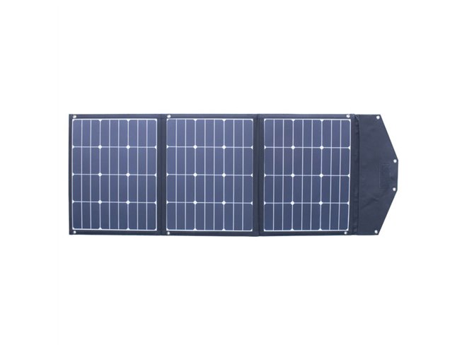 オウルテック、最大出力120Wの折りたたみ式ソーラーパネル充電器を