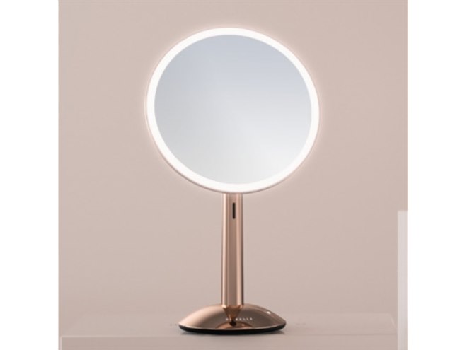 Hibella、“自然光を再現する”LEDライト付き化粧鏡「ガラミラー