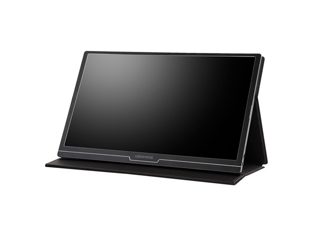 グリーンハウス、重量約800g・厚さ9mmの15.8型モバイル液晶