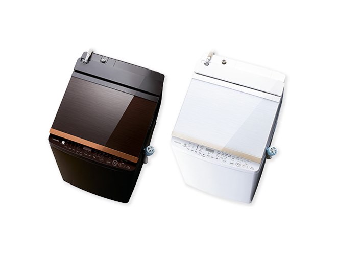 東芝、「抗菌メガシャワー洗浄」を採用したタテ型洗濯乾燥機「AW-8VM1
