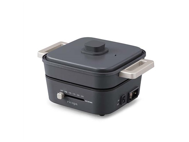 アイリスオーヤマ、「ricopa」シリーズのグリルなべをカラー