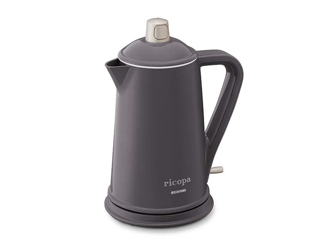 アイリスオーヤマ、「ricopa」シリーズの電気ケトルをカラー
