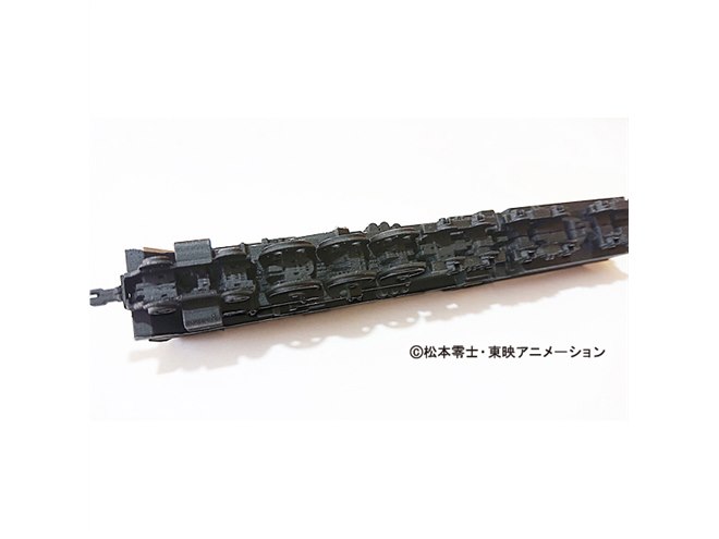 宙に浮いて発進する、「フローティングモデル銀河鉄道999 TV版