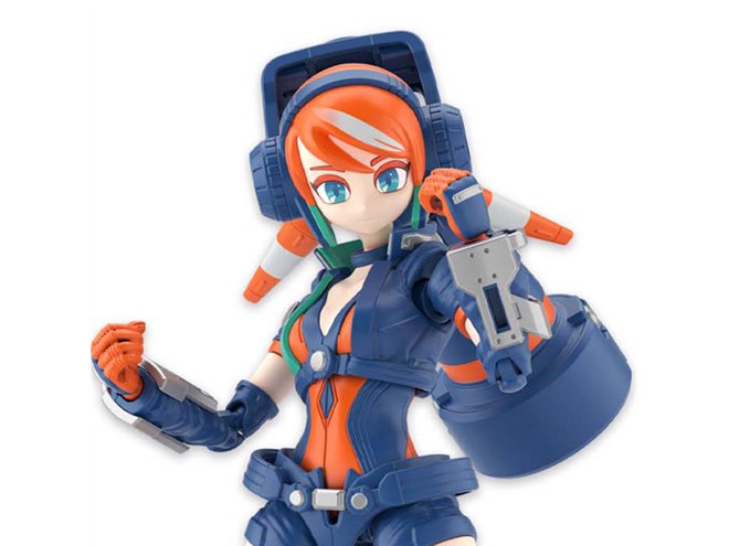 ガールガンレディ」レディコマンダーアマツがプラモ化、表情
