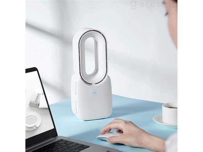 Gloture、USB充電式のコンパクトな卓上羽根なし扇風機「JMK F1 Fan