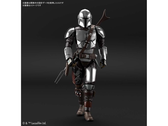 マンダロリアン」1/12プラモ、ベスカーアーマーをシルバー塗装で