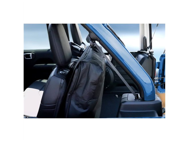 車 【純正】Jeep ラングラー JL リアウインドウ収納バッグ スカイ