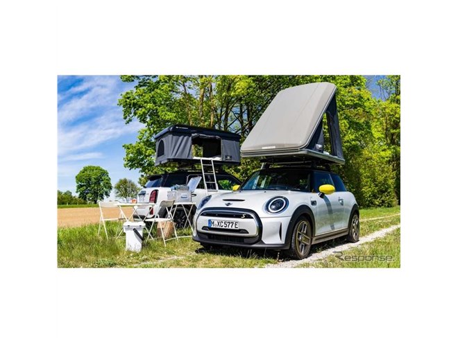 MINIの電動2車種、純正ルーフテントを欧州設定…環境に配慮した