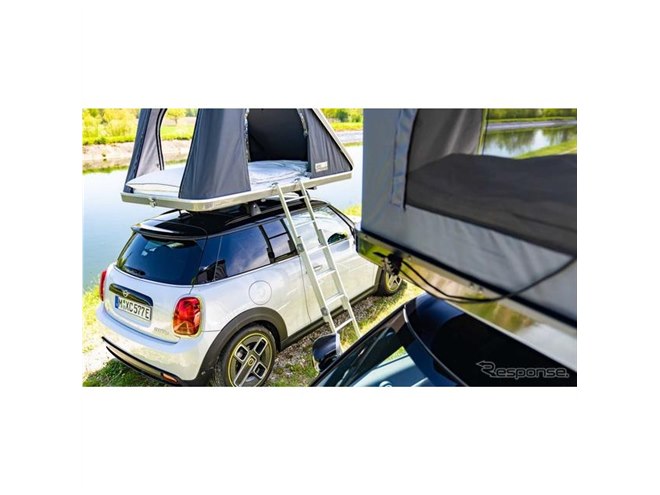 MINIの電動2車種、純正ルーフテントを欧州設定…環境に配慮した