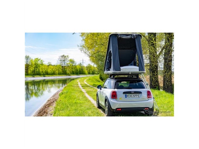 MINIの電動2車種、純正ルーフテントを欧州設定…環境に配慮した