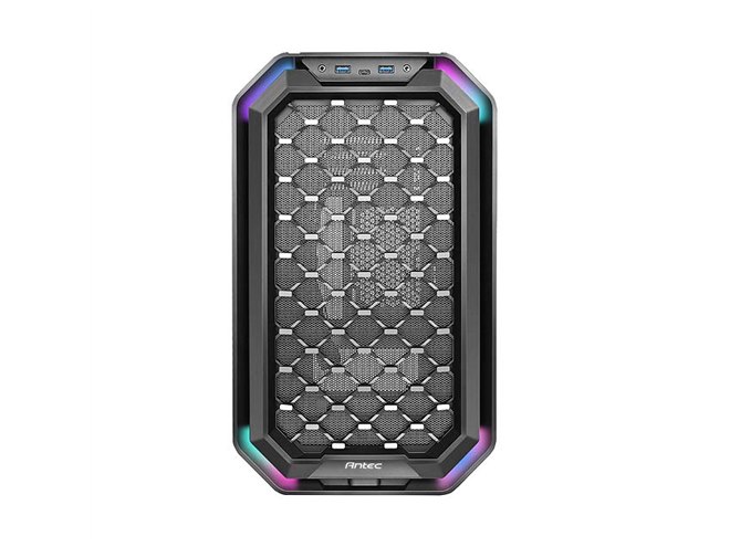 Antec、2種類のフロントパネルを用意した倒立式キューブPCケース「Dark