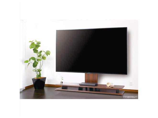 Amazon.co.jp: テレビ台 テレビスタンド TVスタンド 隠しキャスター付き 壁寄せ 棚付き 32～70インチ対応 耐荷重55kg  VESA規格対応 高さ調節 左右調節 家用 展示用 テレビボード ハイタイプ 省スペース 自立式 おしゃれ テレビラック 収納 コーナー (クルミ)  : 家電＆カメラ