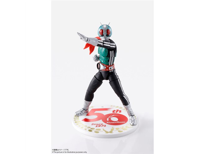 仮面ライダー生誕50周年記念、カラーリングを一新した「新1号