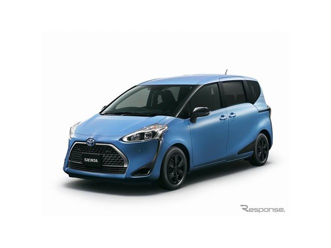 トヨタ シエンタ、ブラックアイテム装備の特別仕様車発売---安全機能も
