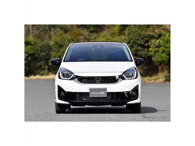 ホンダ フィット 改良新型】モデューロX登場、専用グリル装着でクール