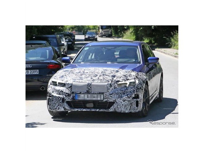 BMW 3シリーズ もEV化！ヘッドライトは専用デザイン、走りは「i4」を