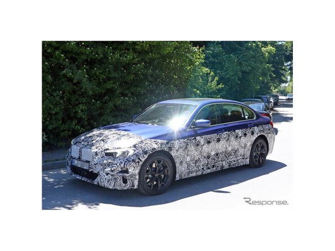BMW 3シリーズ もEV化！ヘッドライトは専用デザイン、走りは「i4」を