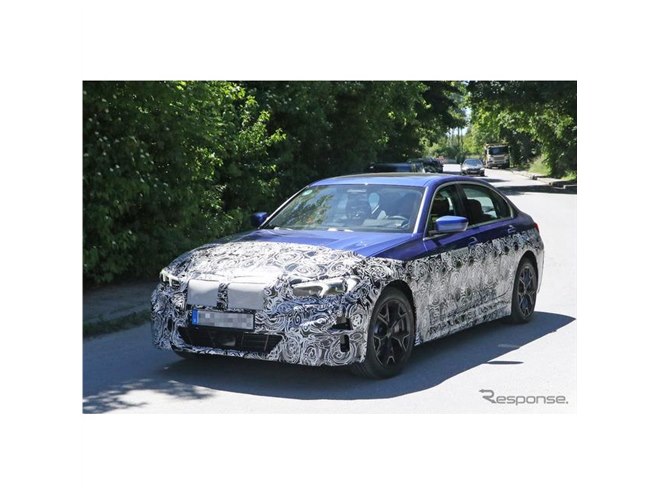 BMW 3シリーズ もEV化！ヘッドライトは専用デザイン、走りは「i4」を