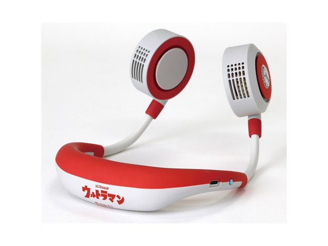 ウルトラマン」「ウルトラマンティガ」デザインの首かけ扇風機