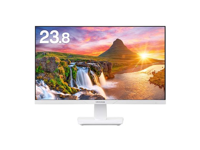 グリーンハウス、広視野角パネルを採用した21.5/23.8型液晶
