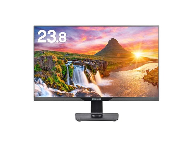 グリーンハウス、広視野角パネルを採用した21.5/23.8型液晶